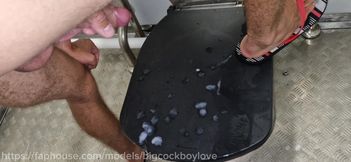 Sperm Hot Glory Hole Stranger Fucked an Athlete in the Ass, Sperm Fountains on the Toilet