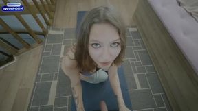 Stepmom's Yoga Session: Unwind and Explore New Pleasures Together!