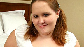 ”Charming BBW Sheena Swallowing a Shaft”