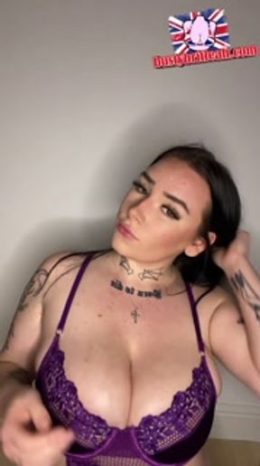 British teen talks dirty in her new lingerie
