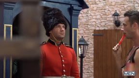 Men - British Guard Talked Dirty to by a Slutty Tourist Like Damon Hart