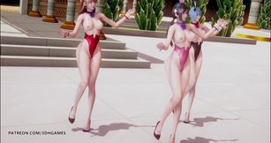 Somi - Birthday naked dance Evangelion Rei Ayanami Asuka Langley Sōryū Mari illustrious Makina
