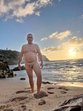 Naked at the beach