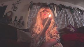 Cheryl's Smoke Break Thinking About Your Cock