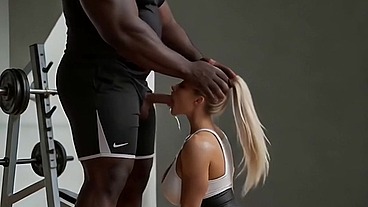 Betty Erickson — Private Gym Session [AI Generated] AI Porn, BBC, Interracial, Rimjob, Rimming