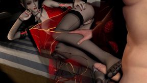 3D Big Boobs Sexy Cosplay Bride Naked Her Perfect Ass Got Fucked so Hard