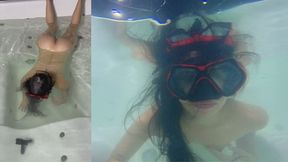 UNDERWATER DOUBLE CAMERA.