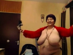 bbw granny dance