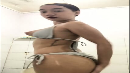 Rizza Regis Teases Her Body While Bathing