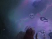 Eric cum under water in pool