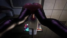 Futanari Fucks a Sex Machine with a Vagina with His Big Dick and Cums in It