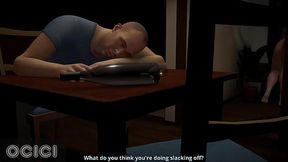 Japanese MILF cheats on husband with 3D sex from behind