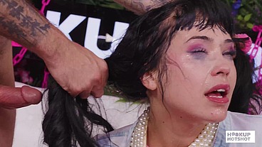 Naughty Slut Beca Barbie Takes A Rough And Messy Hardcore Ride!