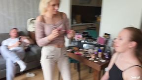 Amateur threesome with Darsi Devil and Emma Fantazy (BTS)