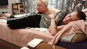 My StepMom's Morning Surprise: Deepthroat Swallow