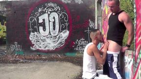 3 1857 twink fucked outdoor by mature boy