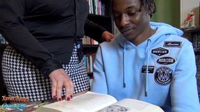 MILF Librarian Teaches BBC Student a Lesson He'll Never Forget