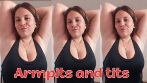 Armpit and boob play after the gym