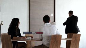 Watch Alexa Tomas, the French secretary, take it in the ass like a pro!