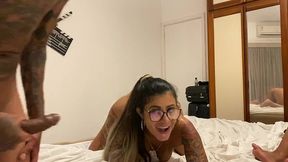 dupla penetracao so que ela nao tava aguentando