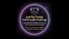 Just for Today - ASMR Diaper Training Audio Challenge