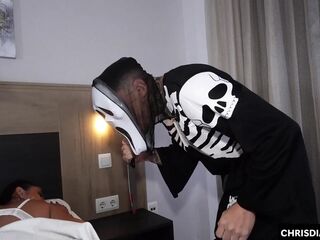 Hard Anal and Enormous Squirting with Biggest Chris Diamond's Wang