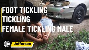 Take advantage of the mechanic's carelessness to tickle his feet (T)