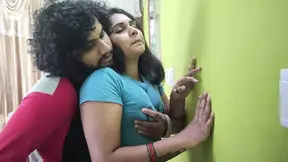 Tacks and t shirt romance with pussy fingering of Vaishnavy and Sharun Raj, Mallu hot couple fingering romance, Hot couple love