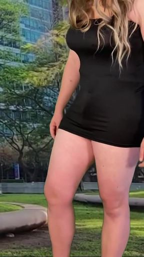 Iconic moment from "Big ass shemale in a tight short dress flashing"