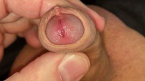 Foreskin Play Small Juicy Cock