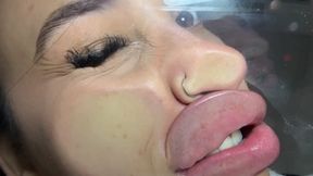 My Deformed Face Against the Glass