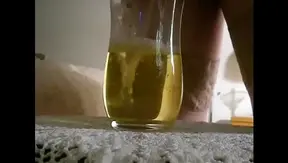 Piss-Filled Stocking Wash Masturbation with Dildo & Anal Fun