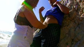 angelika black and lucy belle cum hard in a group outdoor anal fuck session