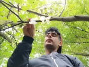 Swallowing cum from three used condoms found outdoor