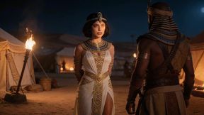 cleopatra fucked mercilessly in the desert- porn in spanish-audio in spanish-ai porn