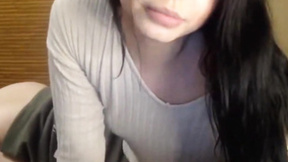 ”Super Adorable tgirl with her BF fucking for the camera”