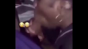 Thot bitch sucking dick on live