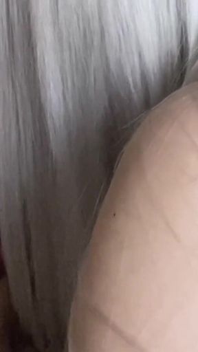 Chastity Cage Milked to Cum in Condom