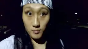 Being A Tranny Slut In Front Of Cars Passing By