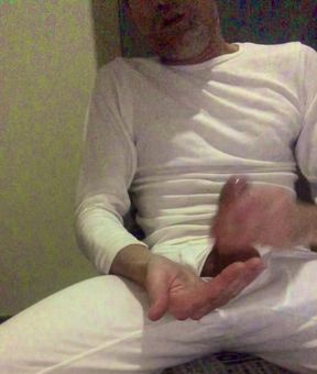 Stroking horny at home