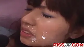 Misato Kuninaka takes a public train ride with a creampie surprise