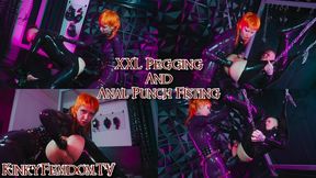 XXL Pegging and Anal Punch Fisting 4K ft Latex Mistress Vera Violette Maz Morbid
