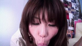 Young Arisa Shirahama a slut with a lot of hair on her pussy