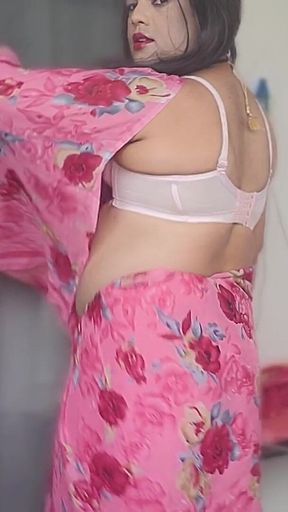 Pink Sari Laali Lal Lal Diste Mi Bhari Raja Bocha Majha Mar