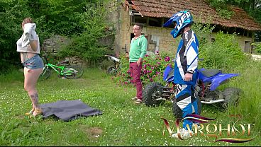 Quad Ride Reward &ndash_ Husband &amp_ Lover Fuck My Ass Hard on a Blanket in the Grass Next to the Quads
