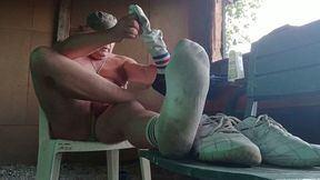 Good fat pork exhibited at the hut, delight of piss and exquisite stench of my big stinky skeas, skets and cho7 that stink!