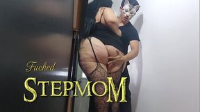 I seduce my stepson in the kitchen with my ass and make him have his first time with a MILF - My Fantasy 164