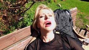 Lacy Stockings and My Smooth Cunt Part 2 in 4K