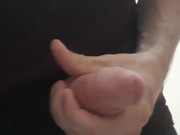 Jacking off in the men's restroom at work.  Freeballing makes me horny