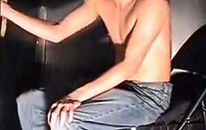 Slurpin Semen at the Arcade Glory Hole